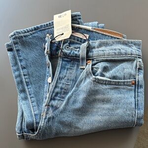 Levi's Light Blue Wedgie Straight High-Rise Jeans